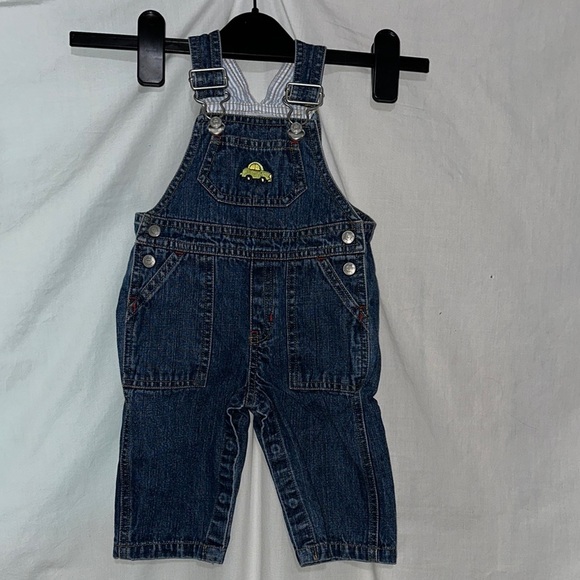 Talbots Kids denim overalls size 6 month - Picture 1 of 4